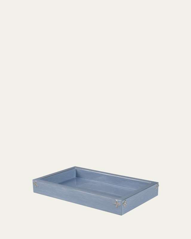 Lola Pave Bows Small Rectangle Tray